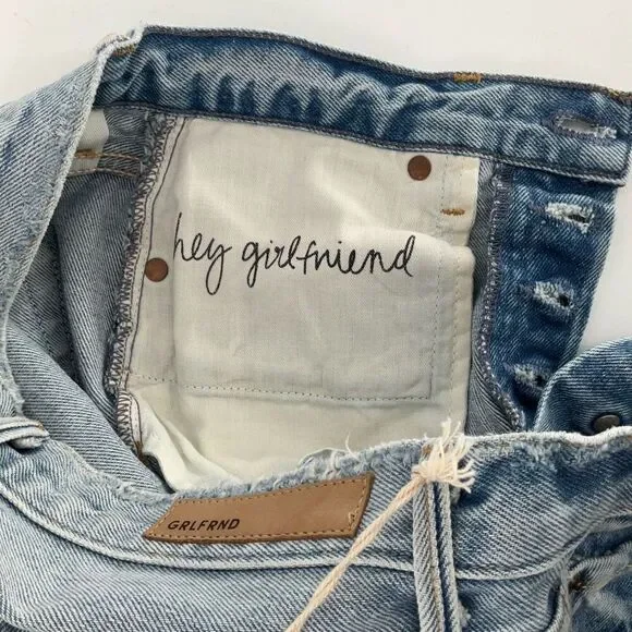 GRLFRND Blue Karolina High Rise Distressed Denim Skinny Jeans Size 27 - Picture 8 of 10